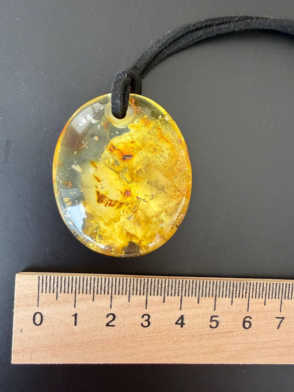 il_fullxfull.7787085447_5hbq.jpg Honey Cognac Baltic Amber Statement Pendant, 42mm, 15g
