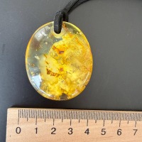il_fullxfull.7787085447_5hbq.jpg Honey Cognac Baltic Amber Statement Pendant, 42mm, 15g