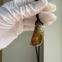 Large Earthy Baltic Amber Pendant with Inclusions, 17g