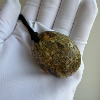 Large Earthy Baltic Amber Pendant with Inclusions, 17g