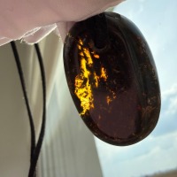 il_fullxfull.7909660033_j1n5.jpg Dark Cognac Baltic Amber Statement Pendant, 40mm, 9.7g