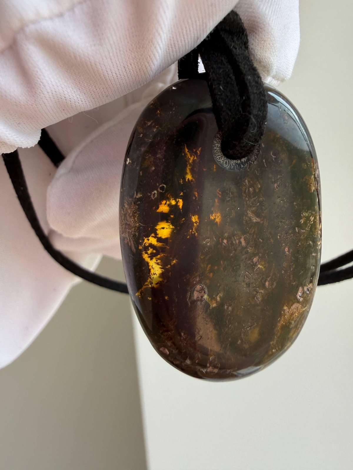 il_fullxfull.7909660043_epg4.jpg Dark Cognac Baltic Amber Statement Pendant, 40mm, 9.7g