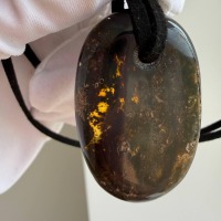 il_fullxfull.7909660043_epg4.jpg Dark Cognac Baltic Amber Statement Pendant, 40mm, 9.7g