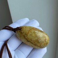 il_fullxfull.8103025662_jx3a.jpg Egg Yolk Baltic Amber Pendant, Large Butterscotch Oval, 17.5g