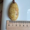 Natural Baltic Amber Pendant Necklace, Egg Yolk Amber Stone