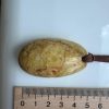 Natural Baltic Amber Pendant Necklace, Egg Yolk Amber Stone