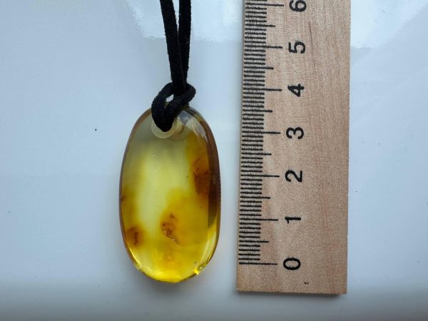 Natural Baltic Amber Pendant Necklace, Amber Stone Pendant