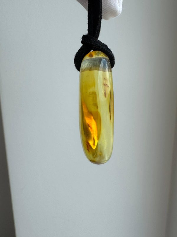 Natural Baltic Amber Pendant Necklace, Amber Stone Pendant