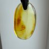 Natural Baltic Amber Pendant Necklace, Amber Stone Pendant