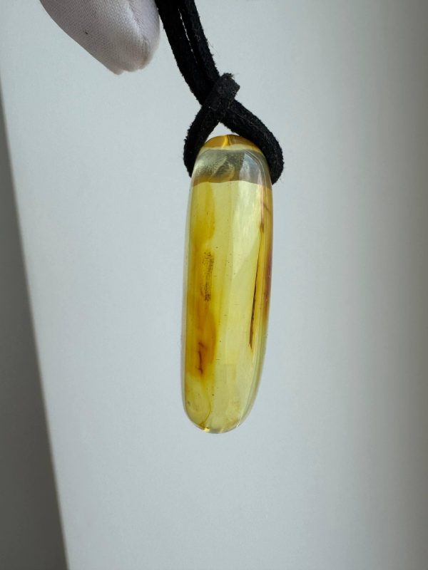 Natural Baltic Amber Pendant Necklace, Amber Stone Pendant