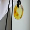 Natural Baltic Amber Pendant Necklace, Amber Stone Pendant