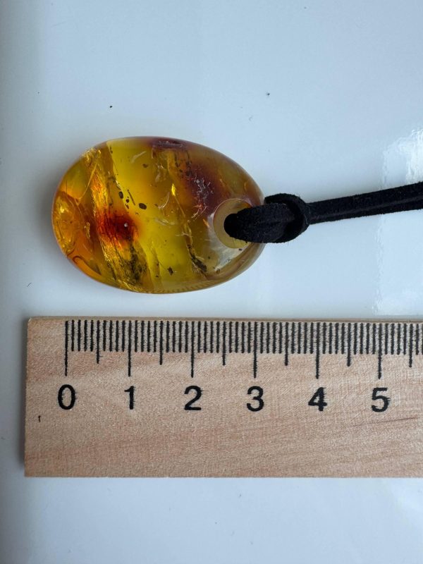 Natural Baltic Amber Pendant Necklace Amber Teardrop Pendant Golden Ho