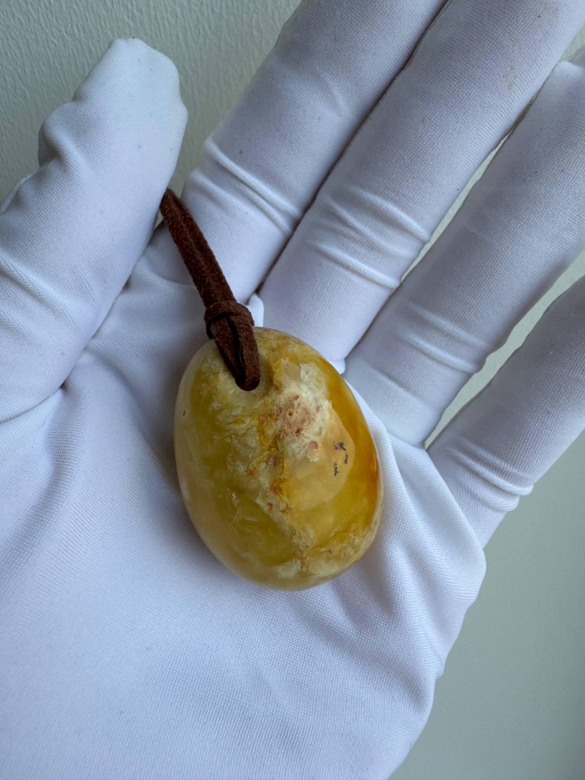 Butterscotch Baltic Amber Teardrop Pendant, 38mm, 12g