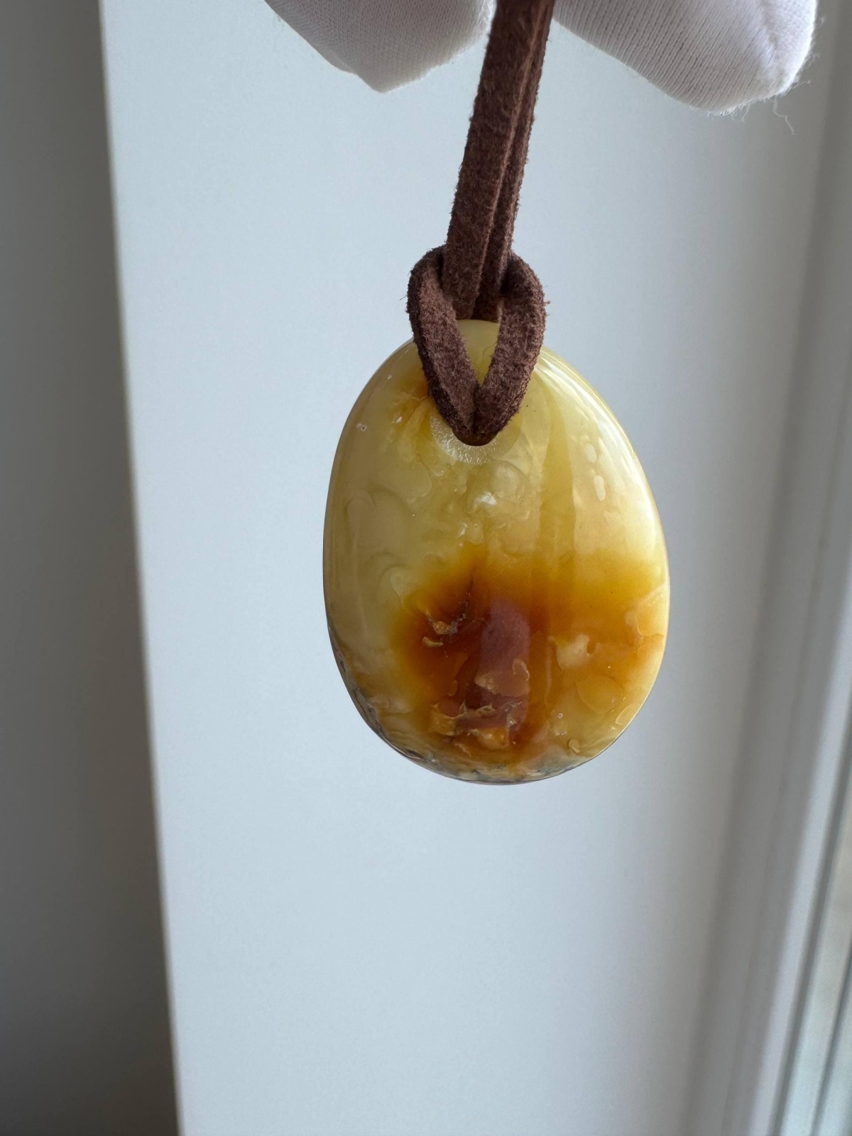 il_fullxfull.8184760395_fjv9.jpg Butterscotch Baltic Amber Pendant, Polished Oval, 6g