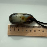 Greenish Honey Baltic Amber Pendant with Inclusions