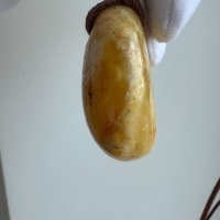 Butterscotch Baltic Amber Teardrop Pendant, 38mm, 12g