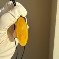Large Oval Butterscotch Baltic Amber Pendant