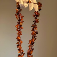 Long Honey Cognac Baltic Amber Necklace, 70cm